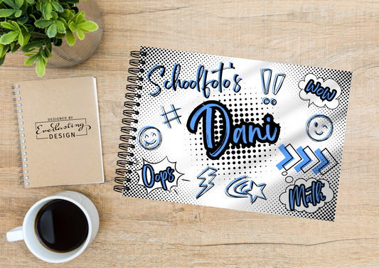 Schoolfotoboek Graffiti School - A4 liggend - GEPERSONALISEERD
