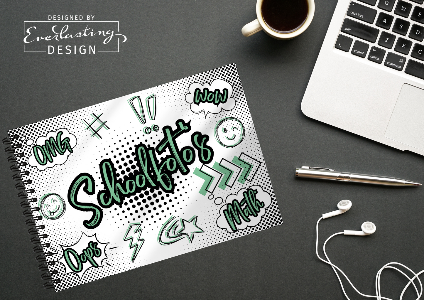 Schoolfotoboek Graffiti School - A4 liggend