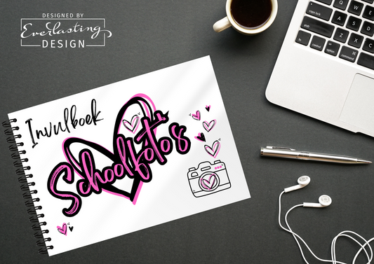 Schoolfotoboek Graffiti Hearts - A4 liggend